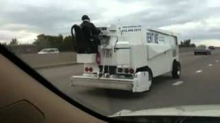 Why Is This "Zamboni" Driving Down The Highway?